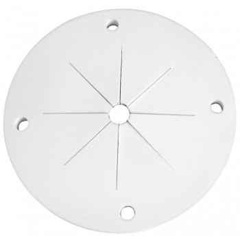 Ricettacolo passa cavo elastico ad alette mobili da fissare a paratia